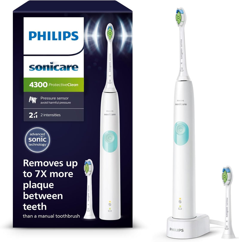 Philips Sonicare ProtectiveClean 4300 Elektrische Schallzahnbürste, weiss (Modell HX6807/51) Weiss 1