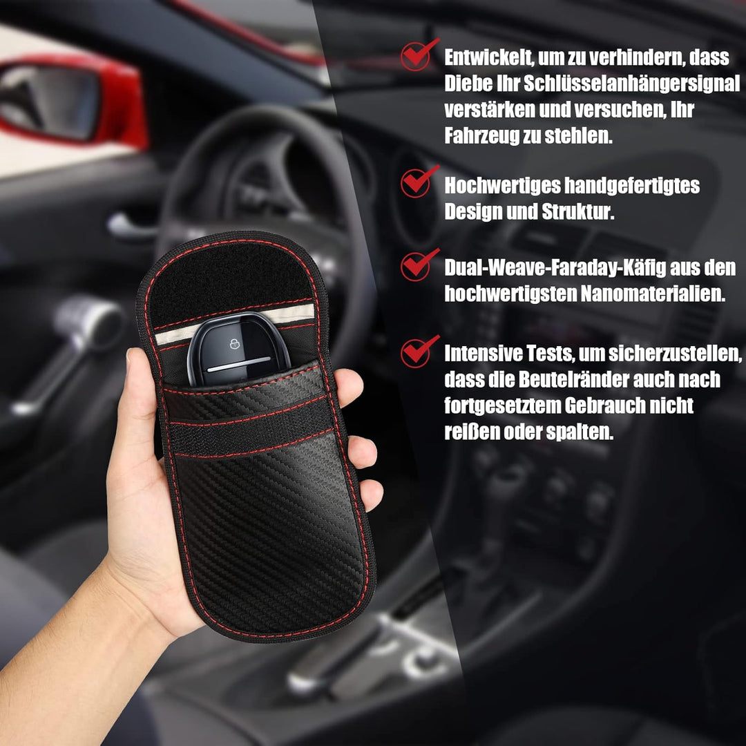 Diyife Faraday Box Kommt mit Signalblockiertasche, Keyless Go Schutz Autoschlüssel Box, Anti-Diebsta