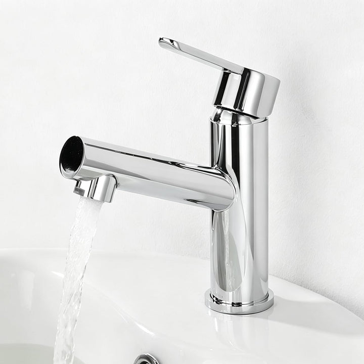 Waschtischarmatur, Wasserhahn Bad Mischbatterie, Einhebelmischer Waschbecken Armaturen mit Auslauf H