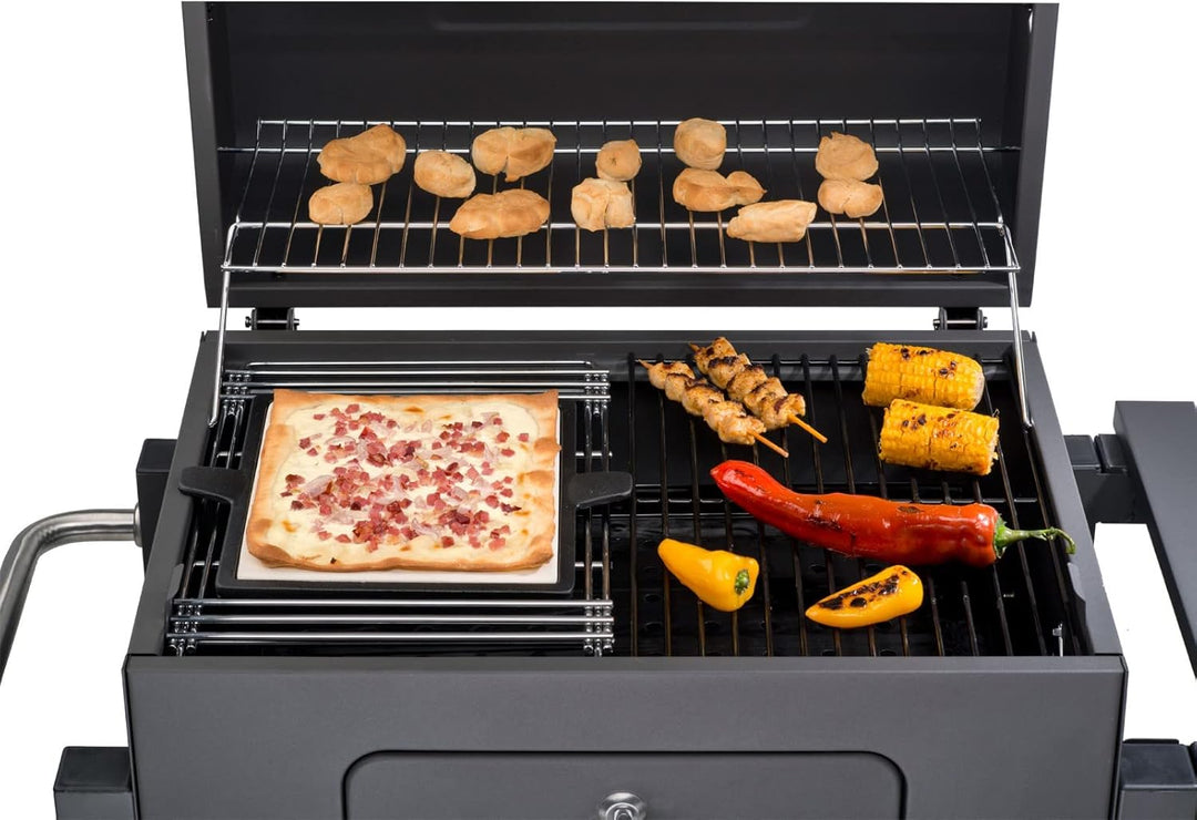 tepro Grillzubehör Pizzastein-Einleger, Rost in Rost System rund 57 cm Ø Pizzastein eckig, Pizzastei