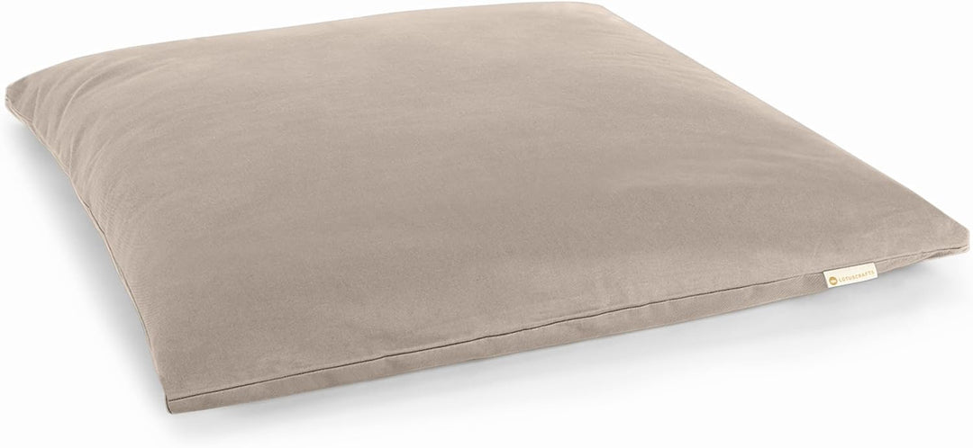 Lotuscrafts Meditationsmatte Zabuton Deluxe - Extra Dick - Meditationskissen Unterlage für entspannt