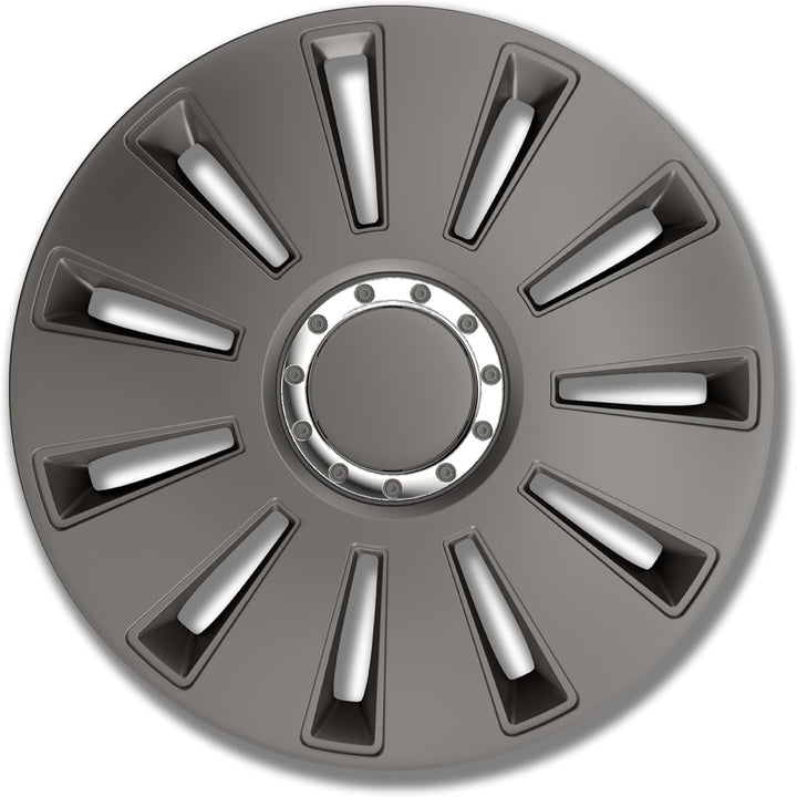 Petex Radblende Radkappe Silverstone pro Dark 14 Zoll (Satz=4Stk.), 14 Zoll