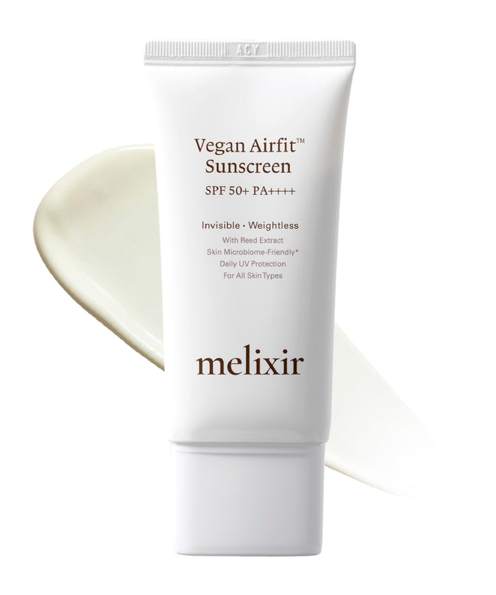 Melixir Veganer Airfit-Sonnenschutz LSF 50, koreanischer Sonnenschutz für das Gesicht, feuchtigkeits