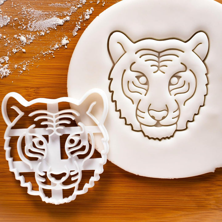 2er Set Tiger Ausstechformen (Formen: Tiger Gesicht und Tiger Körper), 2 Teile, Bakerlogy