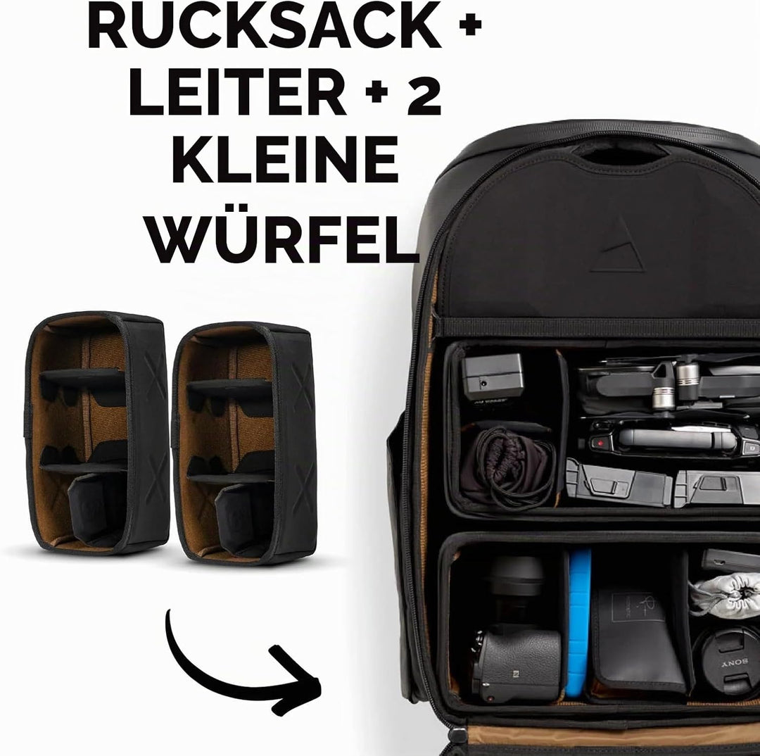 Gomatic Peter McKinnon Daypack + 2x Small Cubes | Kamera-Rucksack | Tagesrucksack | Reisetasche | La