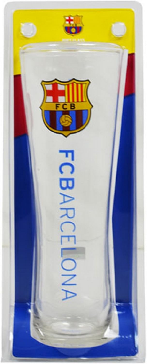 FC Barcelona offizielle Wordmark Fussball Crest Peroni Pint Glas Gross Mehrfarbig, Gross Mehrfarbig