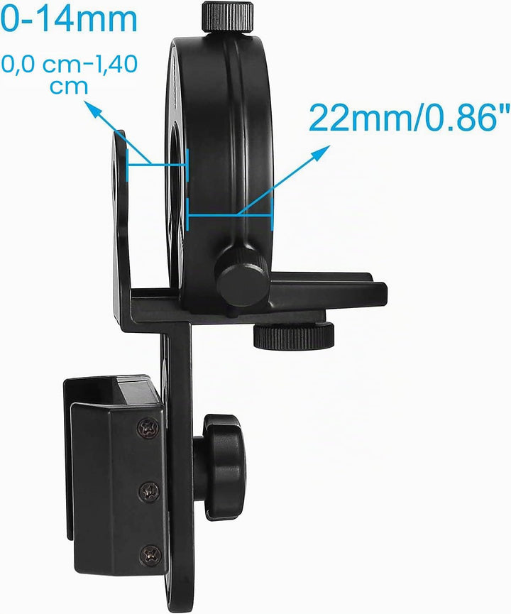 SOLOMARK Handy-Adapter - Fotografie-Adapterhalterung, funktioniert mit Ferngläsern, Monokularen, Spe