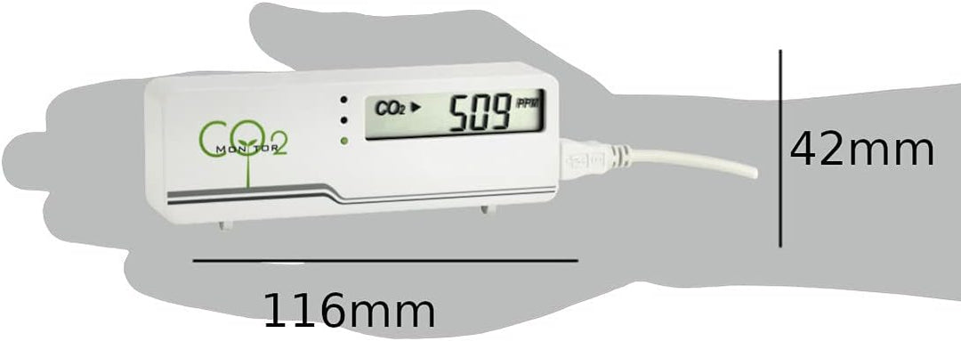 TFA Dostmann CO2-Monitor AIRCO2NTROL MINI, 31.5006.02, LED , CO2 Überwachung, Luftgütemonitor, mit U