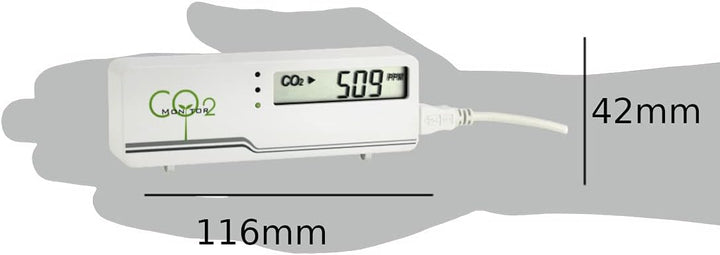 TFA Dostmann CO2-Monitor AIRCO2NTROL MINI, 31.5006.02, LED , CO2 Überwachung, Luftgütemonitor, mit U