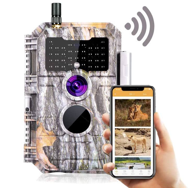 BlazeVideo WLAN Wildkamera Fotofalle WiFi Beutekamera Wildtier Jagdkamera Überwachungskamera 32MP 23