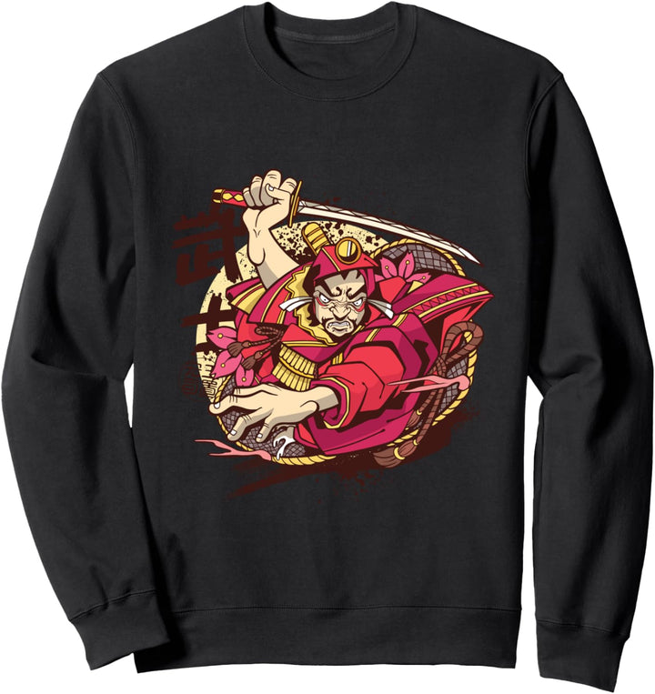 Japanischer Krieger - Manga-Anime-Kunst Sweatshirt