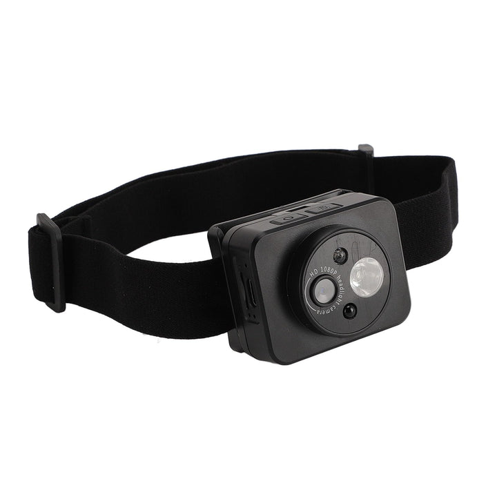 LICAEVEY Head-Mounted-Action-Kamera, 1080P, 45-Grad-Einstellung, Smart Sensing mit LED-Scheinwerfer-