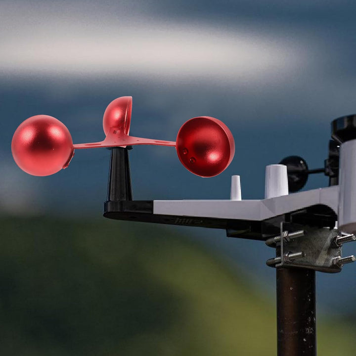 HANABASS Ersatz Windgeschwindigkeitssensor Anemometer Dreibecher 200mm Aluminium Windmesssensor Für