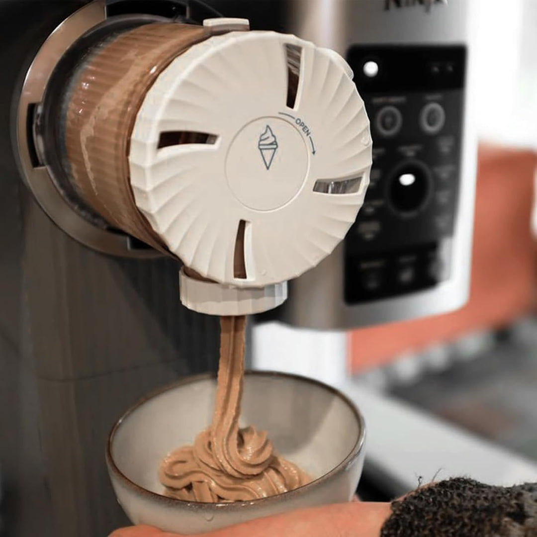 BigKing 2 Stücke Behälter für Ninja Creami Swirl Pints und Deckel, Eisbehälter Kompatibel NC70