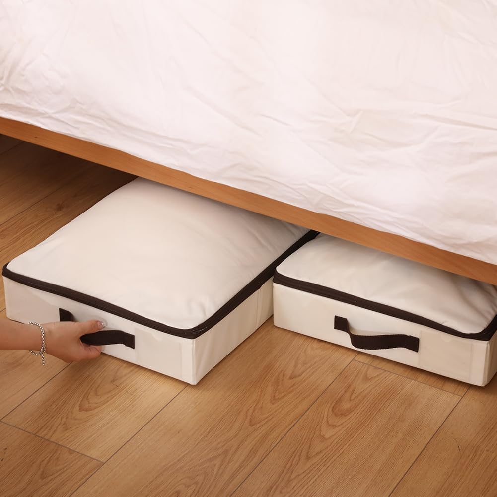 iwill CREATE PRO Faltbarer Unterbett-Aufbewahrungskorb mit strapazierfähigem Stoff für Kleidung, Sch