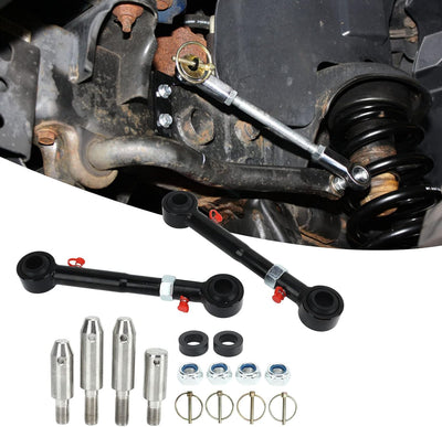 Front Sway Bar Trennt, Vorne Swaybar Quicker Trennen System Edelstahl Ersatz für Jeep Wrangler JK JK