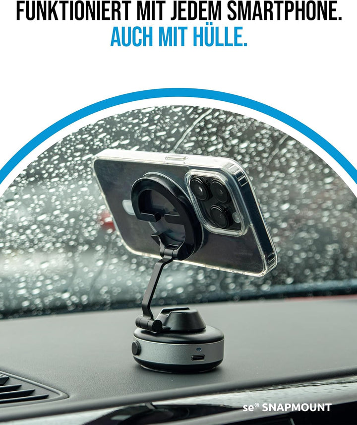 se® SNAPMOUNT - Das Original - Magnetische Handyhalterung fürs Auto, Zuhause & Büro, MagSafe-kompati
