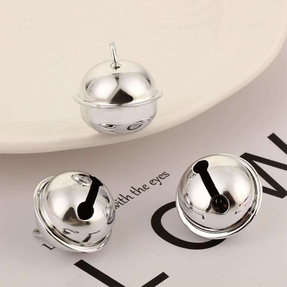 50 Stück Glöckchen zum Basteln 30 mm Glöckchen Metallglöckchen Bastelglocken Glocken Schellen Deko M