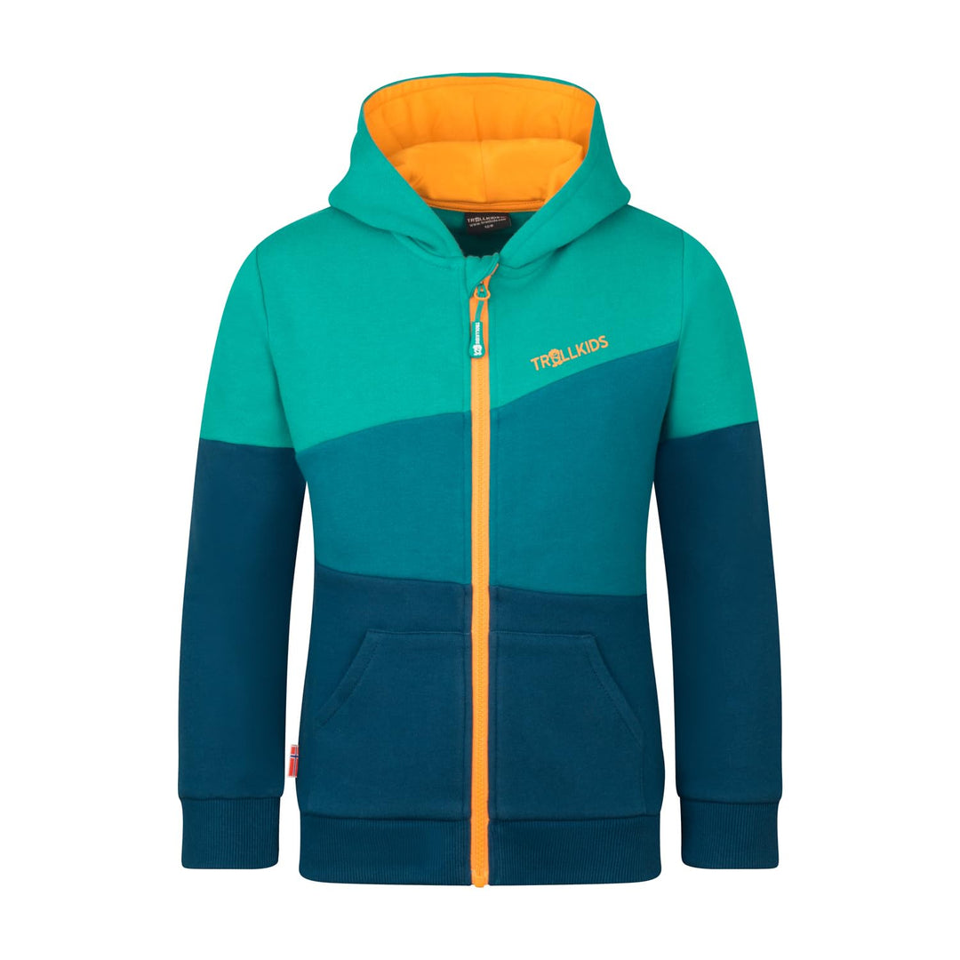 Trollkids Kids Alesund Sweater 98 Madeira Blue, 98 Madeira Blue
