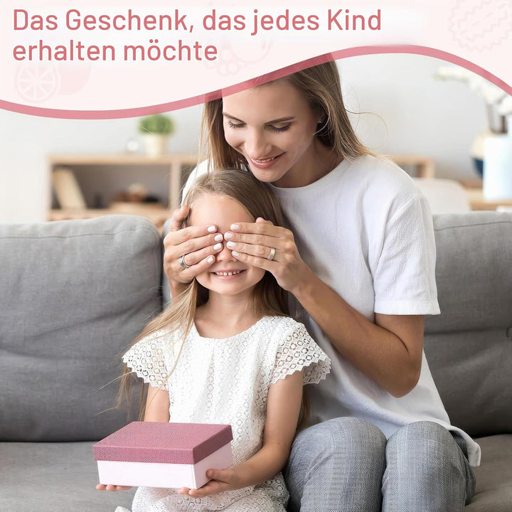 15 Stück Kindermesser, Mit Schürze, Faltbarer Aufbewahrungsbox und Wellenschneider, Kindermesser ab