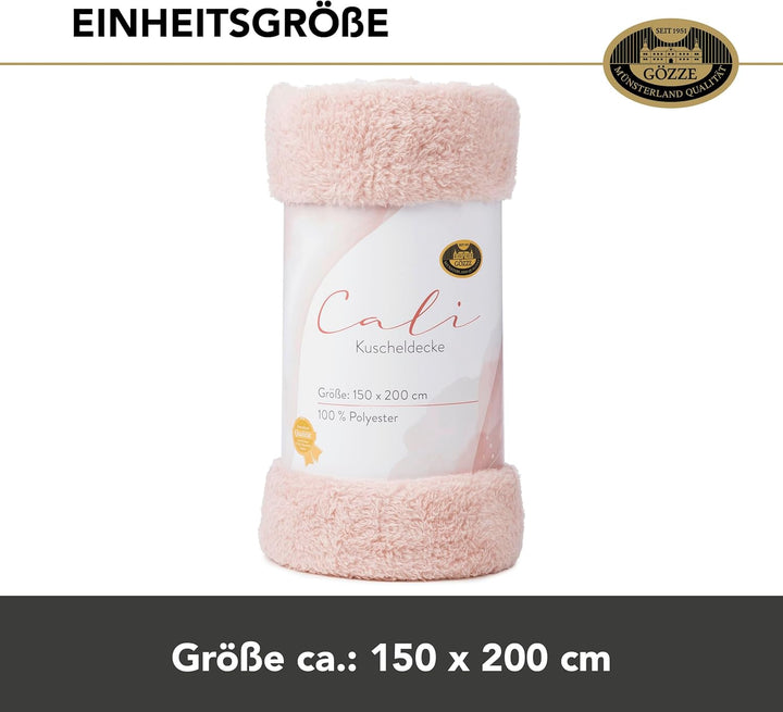 Gözze - Kuscheldecke Cali, Herrlich Flauschige und leichte Wohndecke, Sofadecke aus 100% Polyester,