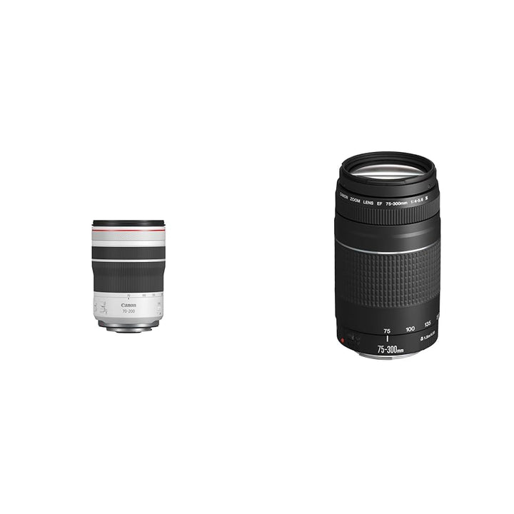 Canon RF 70-200mm F4L is USM Objektiv &amp; EF 75-300mm F4.0-5.6 III Zoomobjektiv (58mm Filtergewinde) s