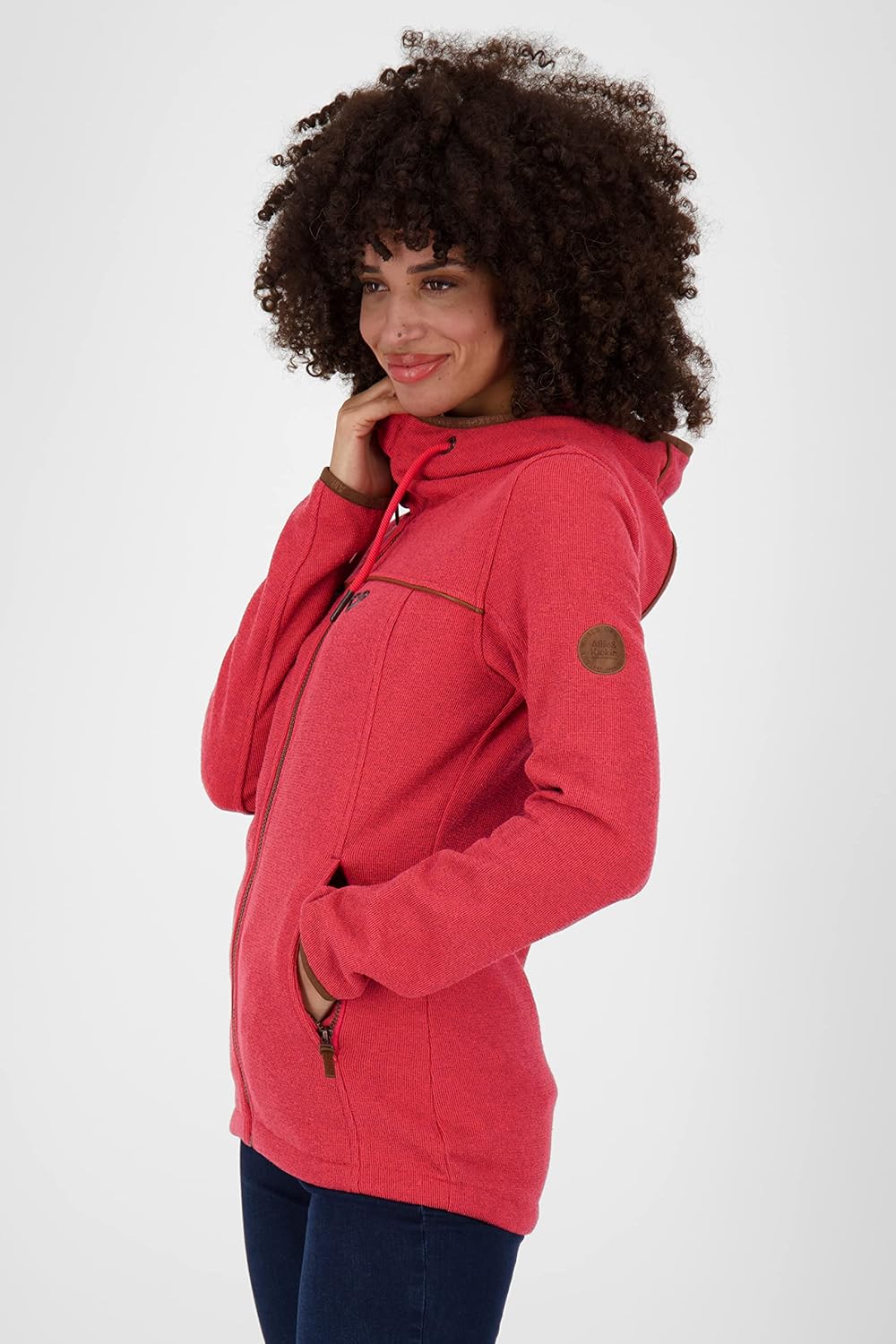 ALIFE and Kickin ClaudineAK A Jacket Damen Winterjacke, gefütterte Jacke L Coral, L Coral