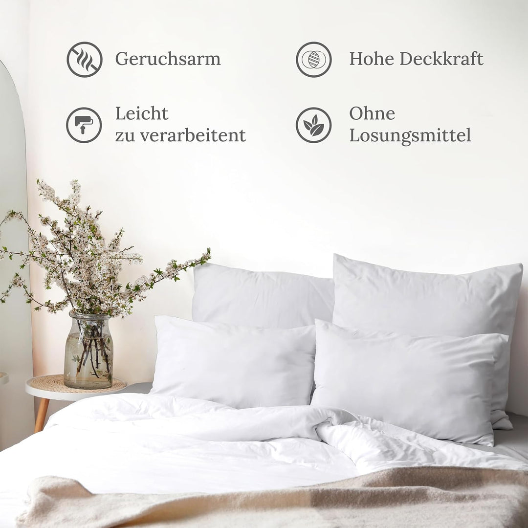 Preismaxx profi wandfarbe weiss hohe Deckkraft, Innenfarbe weiss, Klasse 2, matt, 10 Liter, ProfiWei