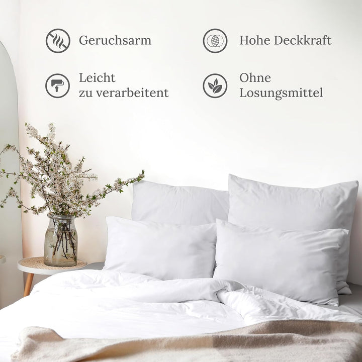 Preismaxx profi wandfarbe weiss hohe Deckkraft, Innenfarbe weiss, Klasse 2, matt, 10 Liter, ProfiWei