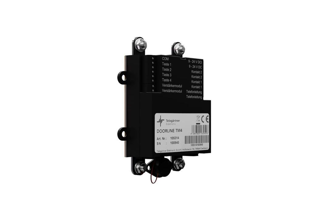 DoorLine TM4 von Telegärtner Elektronik, Clevere Hinterbau-Türstation, macht TK-Anlage FRITZ!Box / R
