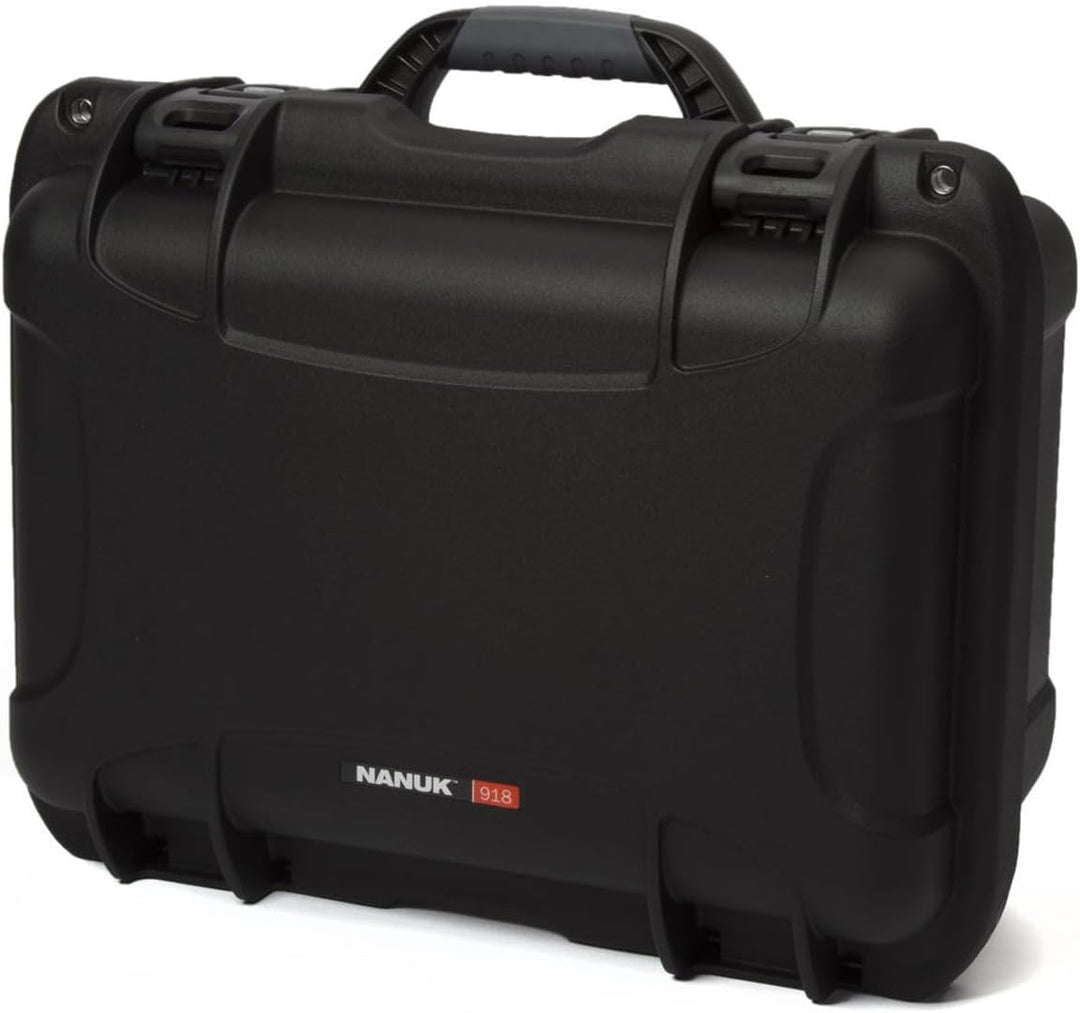 Nanuk 918 Wasserdichter Hartschalenkoffer Mit Plüschschaumeinlage - Schwarz Würfelförmiger Schaumsto