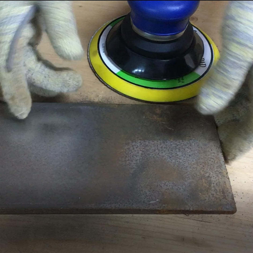 5 Zoll Luft-Random-Orbital-Schleifer, ohne Absaugung, 125mm pneumatischer Handschleifer mit 10 grüne
