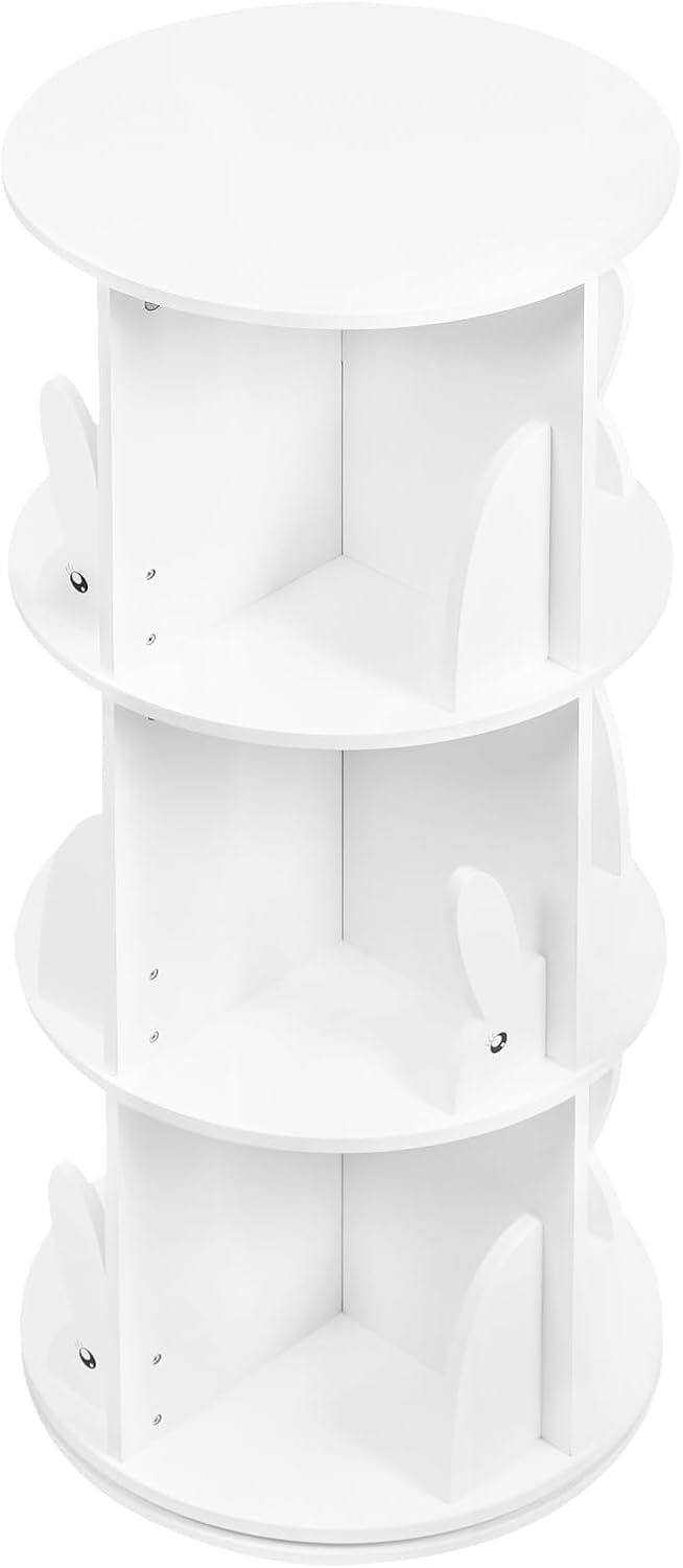 WOLTU Bücherregal Kinder, drehbares Kinderregal mit 3 Ebenen, Bücher Regal Kinderzimmer Wohnzimmer,