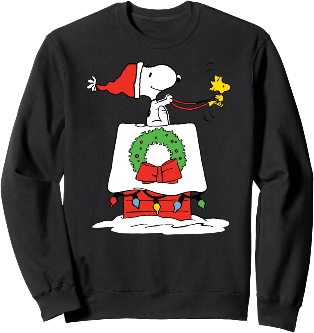 Peanuts Holiday Snoopy's Doghouse Schlitten Sweatshirt