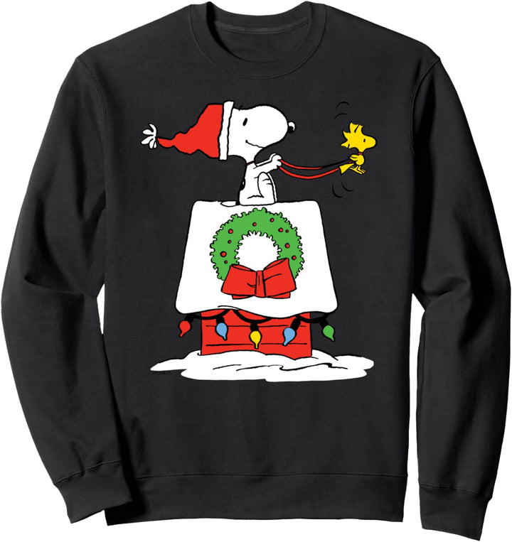 Peanuts Holiday Snoopy's Doghouse Schlitten Sweatshirt