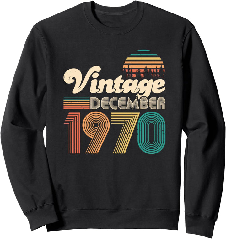 50. Geburtstag Geschenk Vintage 1970 50 Jahre Männer Frauen Sweatshirt