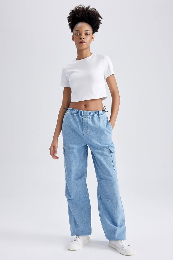DeFacto Damen Jeans 34 Lt.blue, 34 Lt.blue