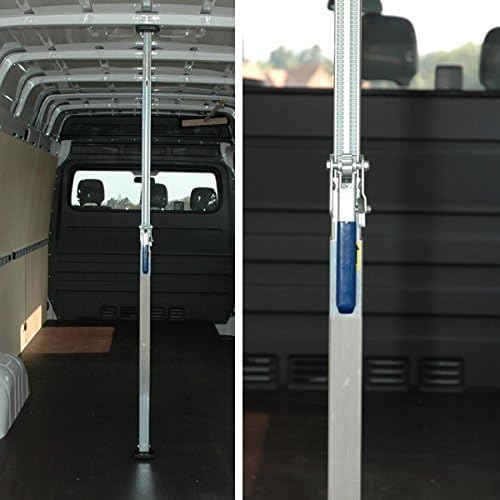 kuriershop Klemmbalken, Stahl, 2-Fach verstellbar 1,24-2,74 m, Klemmstange im 2er Set