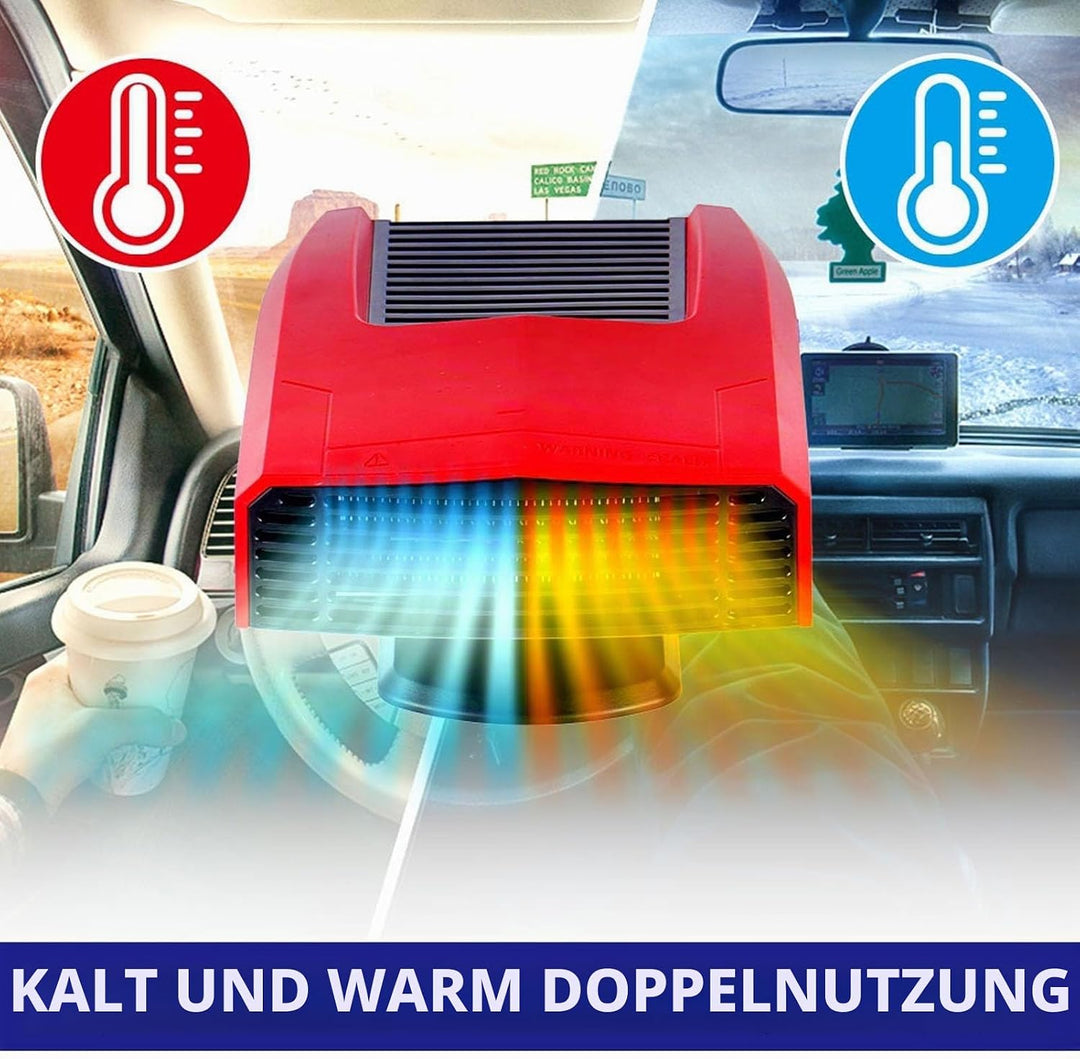 Fockety Akkubetriebene Heizung, tragbare, leise Heizung für kleine Räume mit Licht, USB-Anschluss un