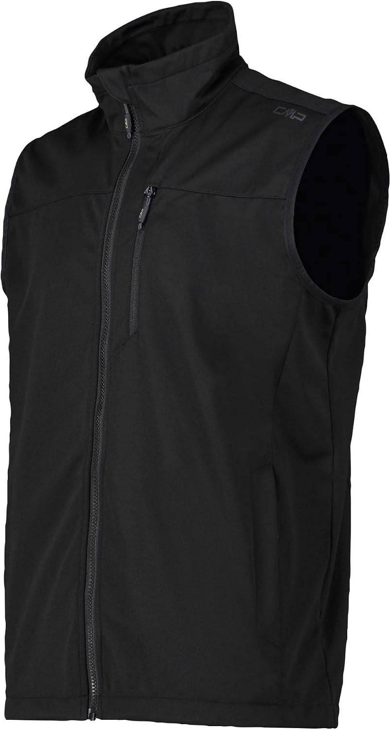 CMP Herren Vest Light Softshell Weste 58 Schwarz, 58 Schwarz