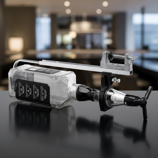 Schnaps Spender 2 cl + Regal Wand Halterung Spirituosendosierer Whisky Jacky Flaschenhalter