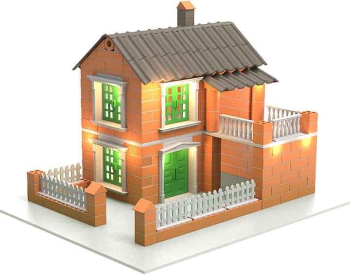 Woohome 300 Stück Mini Simulation Ziegel, 1:16 Mini Scale Ziegel Miniatur Ziegelsteine Backsteine Zi
