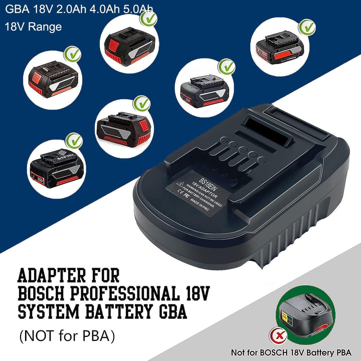 BS18EIN für Bosch auf für Einhell Akku-Adapter, Batterieadapter für Bosch Professional 18V System Ak