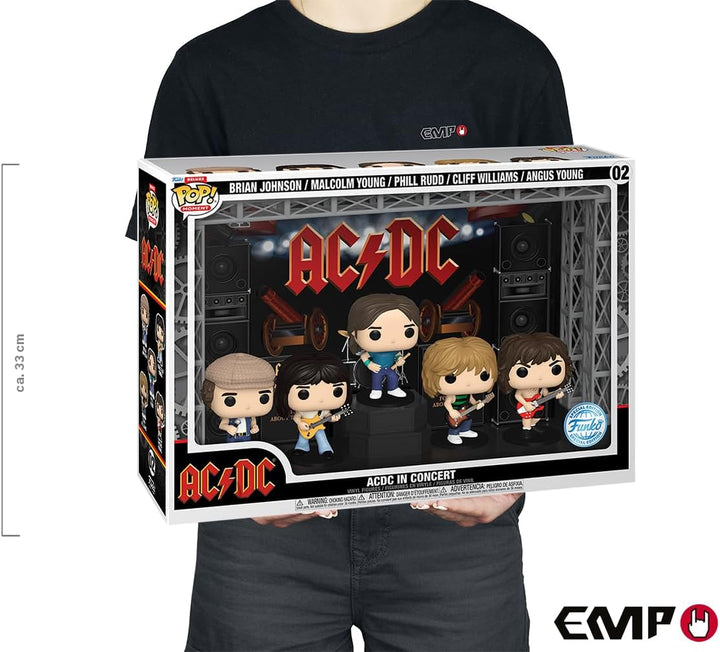 Funko AC/DC Pack 5 Figuren POP! Moments DLX Vinyl AC/DC im Konzert 9 cm