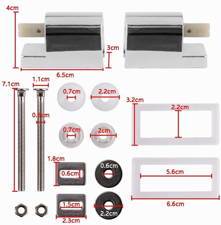 Aufun Toilettendeckel Absenkautomatik WC Sitz Klobrille mit Softclose Toilettensitz aus Hartplastik