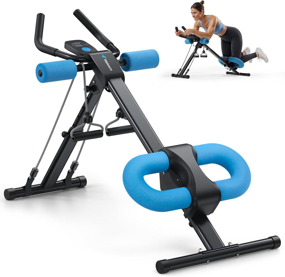 MERACH Bauchtrainer Bauchmuskeltrainer für Zuhause Multifunktionale Trainingsgerät für Ganzkörpertra