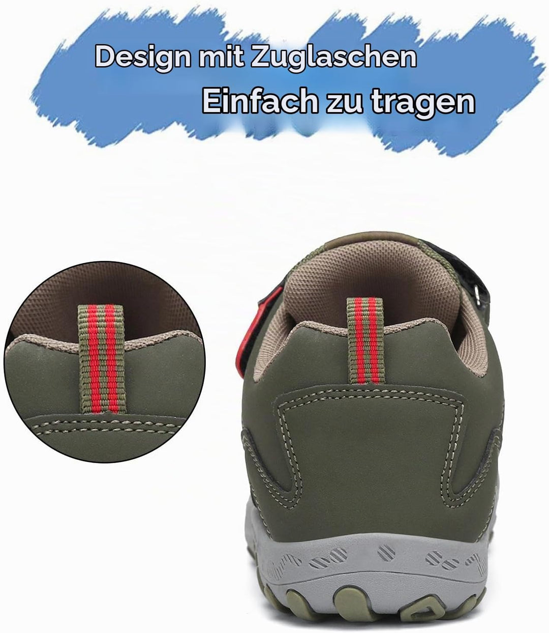 Mishansha Jungen Mädchen Wanderschuhe rutschfest Walkingschuhe Weich Flexibel Stabil Fitnessschuhe F