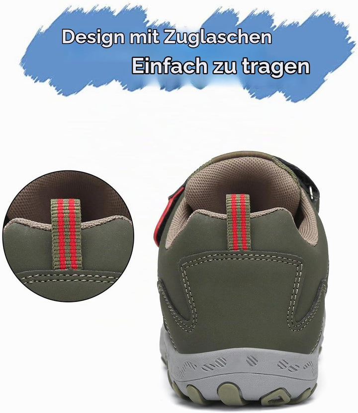 Mishansha Jungen Mädchen Wanderschuhe rutschfest Walkingschuhe Weich Flexibel Stabil Fitnessschuhe F