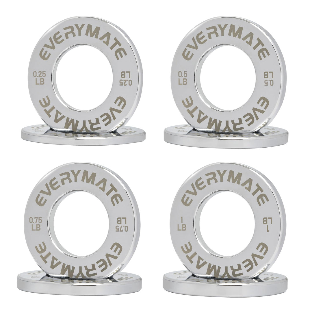 EVERYMATE Fractional Micro Hantelscheiben 8er Set Hantelscheibe Paar 0,1kg 0,2kg 0,3kg 0,5kg für Oly