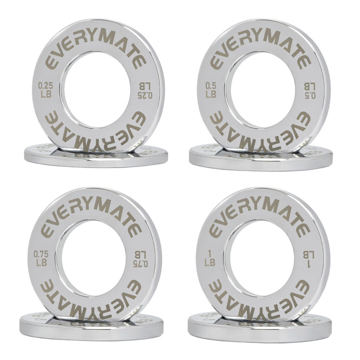 EVERYMATE Fractional Micro Hantelscheiben 8er Set Hantelscheibe Paar 0,1kg 0,2kg 0,3kg 0,5kg für Oly